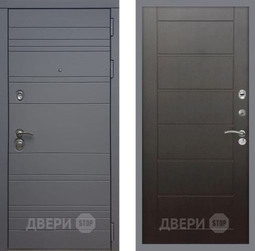 Входная металлическая Дверь Рекс (REX) 14 силк титан Сити Венге в Дмитрове