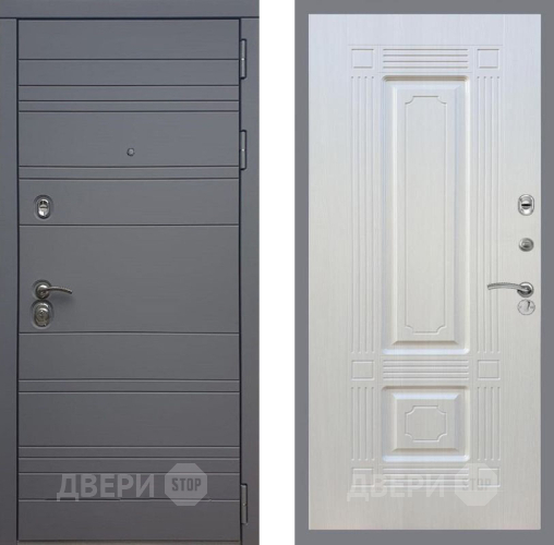 Входная металлическая Дверь Рекс (REX) 14 силк титан FL-2 Лиственница беж в Дмитрове