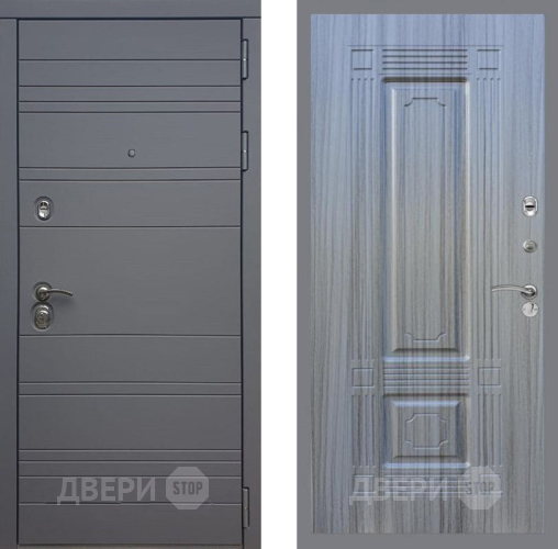 Входная металлическая Дверь Рекс (REX) 14 силк титан FL-2 Сандал грей в Дмитрове