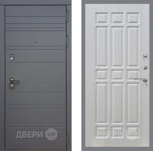 Входная металлическая Дверь Рекс (REX) 14 силк титан FL-33 Лиственница беж в Дмитрове