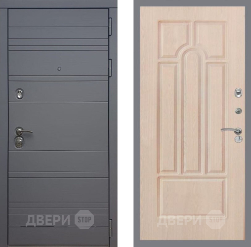 Дверь Рекс (REX) 14 силк титан FL-58 Беленый дуб в Дмитрове