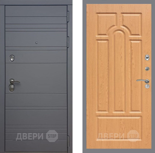 Входная металлическая Дверь Рекс (REX) 14 силк титан FL-58 Дуб в Дмитрове