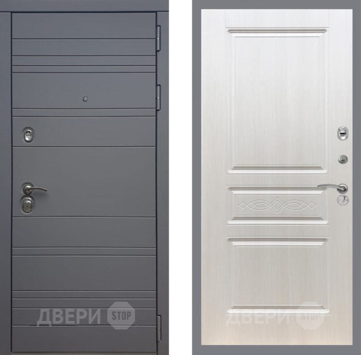 Входная металлическая Дверь Рекс (REX) 14 силк титан FL-243 Лиственница беж в Дмитрове