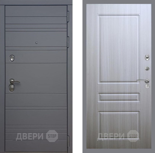 Входная металлическая Дверь Рекс (REX) 14 силк титан FL-243 Сандал белый в Дмитрове