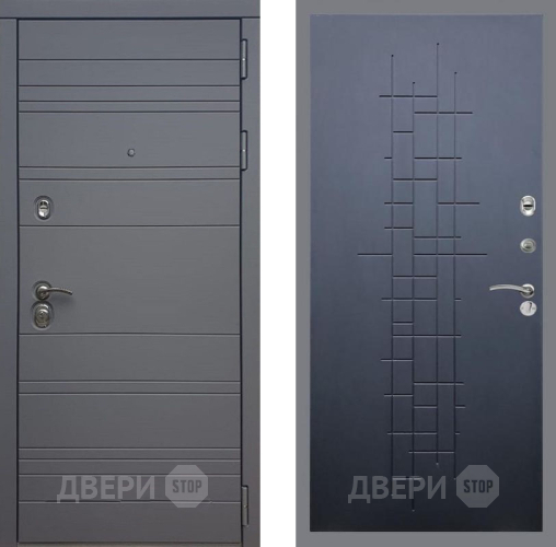 Входная металлическая Дверь Рекс (REX) 14 силк титан FL-289 Ясень черный в Дмитрове