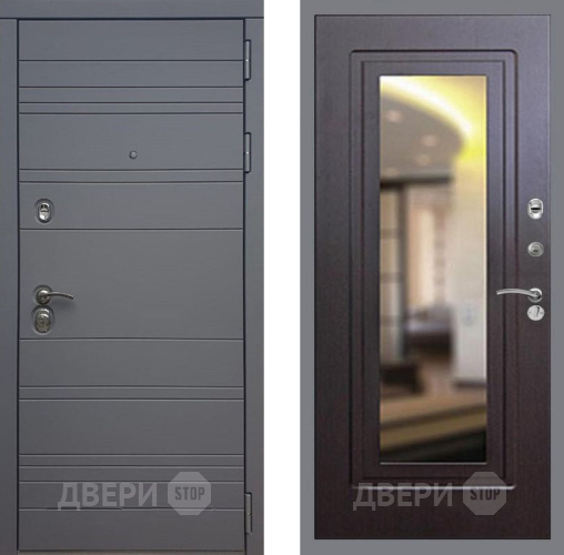 Дверь Рекс (REX) 14 силк титан FLZ-120 Венге в Дмитрове