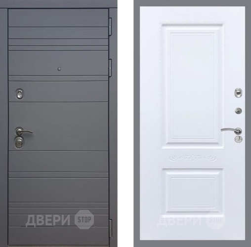 Входная металлическая Дверь Рекс (REX) 14 силк титан Смальта Силк Сноу в Дмитрове