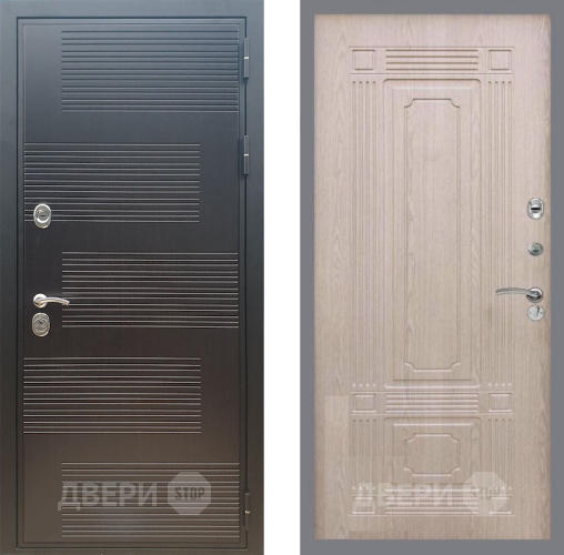 Входная металлическая Дверь Рекс (REX) премиум 185 FL-2 Беленый дуб в Дмитрове