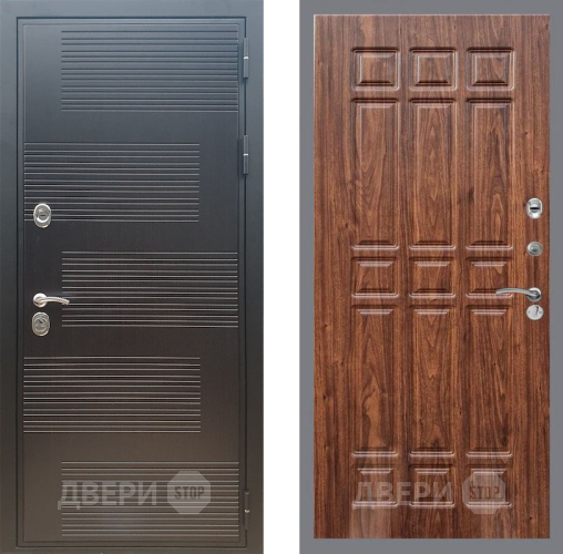 Дверь Рекс (REX) премиум 185 FL-33 орех тисненый в Дмитрове
