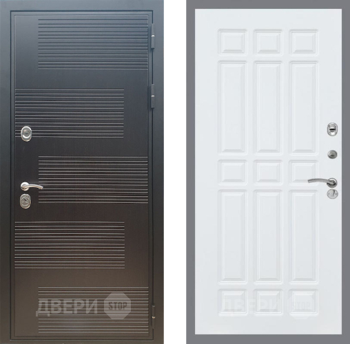 Входная металлическая Дверь Рекс (REX) премиум 185 FL-33 Силк Сноу в Дмитрове