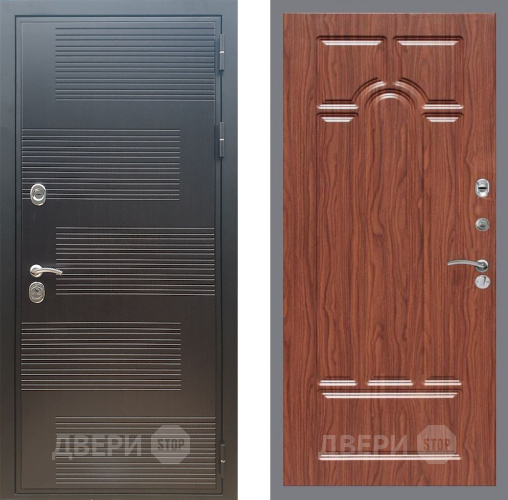 Входная металлическая Дверь Рекс (REX) премиум 185 FL-58 орех тисненый в Дмитрове