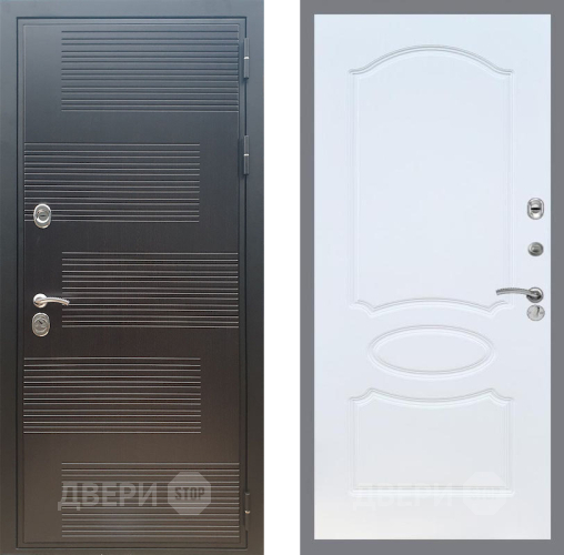 Входная металлическая Дверь Рекс (REX) премиум 185 FL-128 Белый ясень в Дмитрове