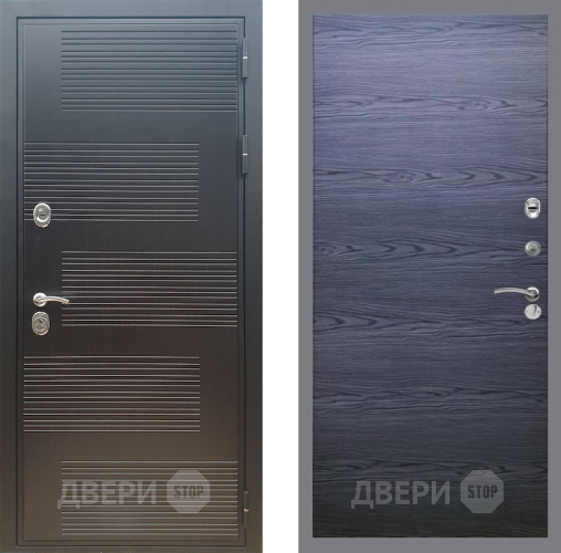 Входная металлическая Дверь Рекс (REX) премиум 185 GL Дуб тангенальный черный в Дмитрове