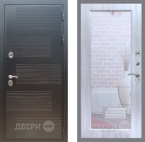 Дверь Рекс (REX) премиум 185 Зеркало Пастораль Сандал белый в Дмитрове