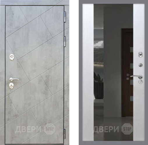 Дверь Рекс (REX) 22 СБ-16 с Зеркалом Лиственница беж в Дмитрове