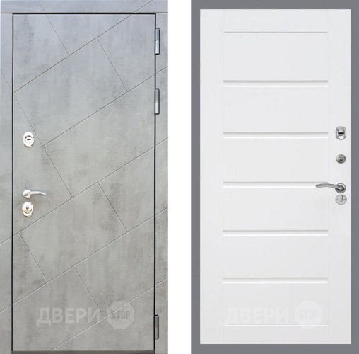 Входная металлическая Дверь Рекс (REX) 22 Сити Белый ясень в Дмитрове