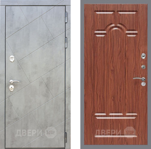 Входная металлическая Дверь Рекс (REX) 22 FL-58 орех тисненый в Дмитрове