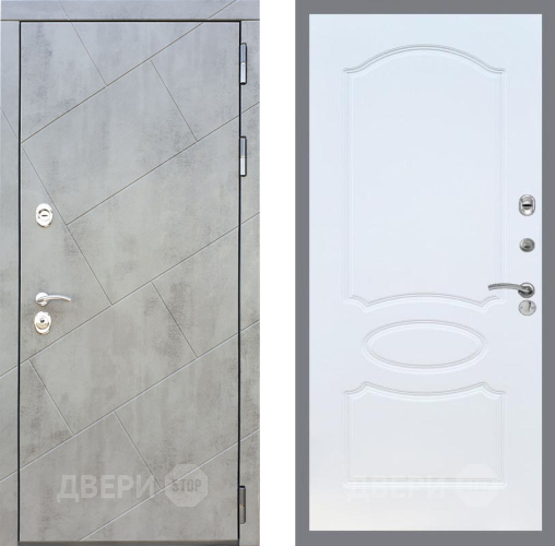 Входная металлическая Дверь Рекс (REX) 22 FL-128 Белый ясень в Дмитрове