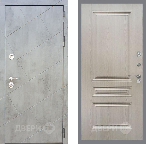 Входная металлическая Дверь Рекс (REX) 22 FL-243 Беленый дуб в Дмитрове
