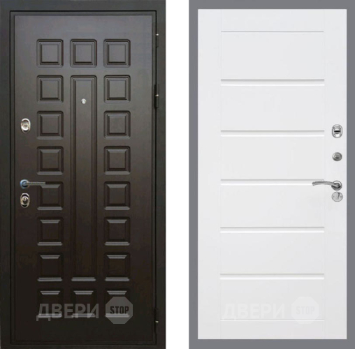 Входная металлическая Дверь Рекс (REX) Премиум 3к Сити Белый ясень в Дмитрове