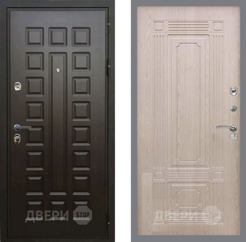Входная металлическая Дверь Рекс (REX) Премиум 3к FL-2 Беленый дуб в Дмитрове