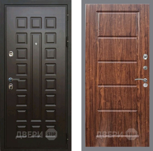 Входная металлическая Дверь Рекс (REX) Премиум 3к FL-39 орех тисненый в Дмитрове