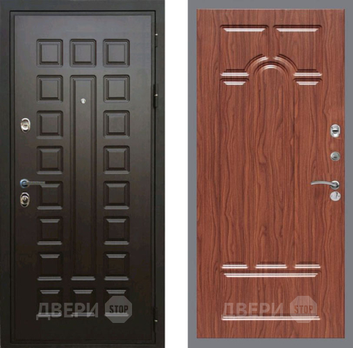 Дверь Рекс (REX) Премиум 3к FL-58 орех тисненый в Дмитрове