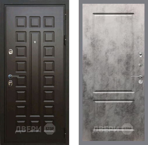 Входная металлическая Дверь Рекс (REX) Премиум 3к FL-117 Бетон темный в Дмитрове