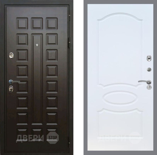 Дверь Рекс (REX) Премиум 3к FL-128 Белый ясень в Дмитрове