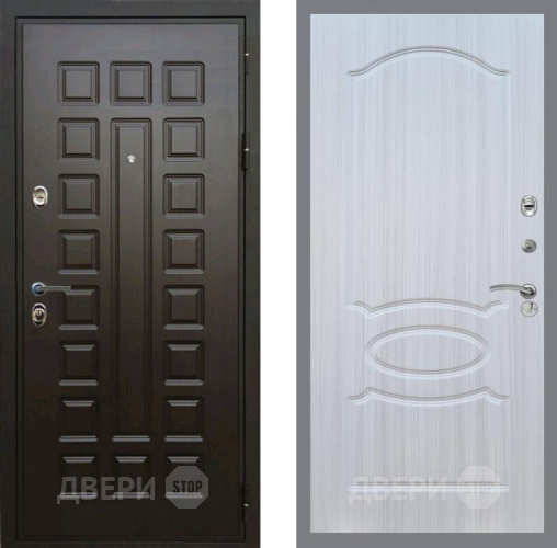 Входная металлическая Дверь Рекс (REX) Премиум 3к FL-128 Сандал белый в Дмитрове
