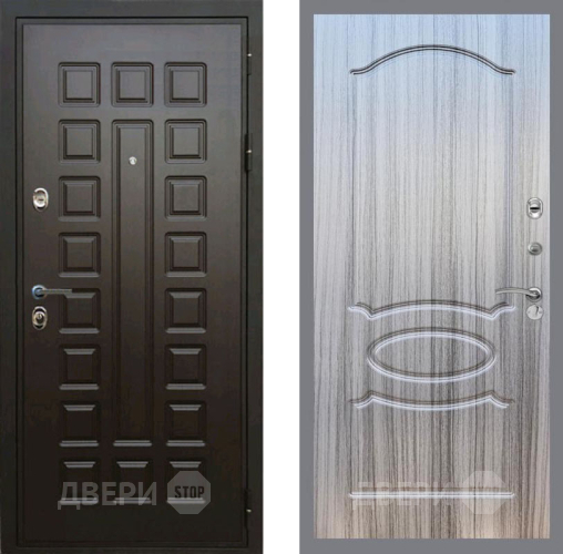 Входная металлическая Дверь Рекс (REX) Премиум 3к FL-128 Сандал грей в Дмитрове