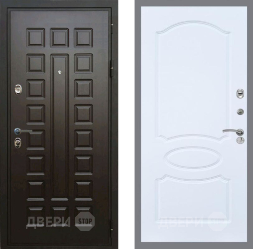 Входная металлическая Дверь Рекс (REX) Премиум 3к FL-128 Силк Сноу в Дмитрове