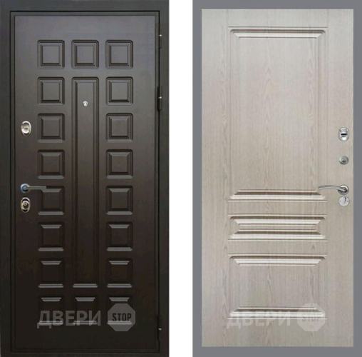 Входная металлическая Дверь Рекс (REX) Премиум 3к FL-243 Беленый дуб в Дмитрове