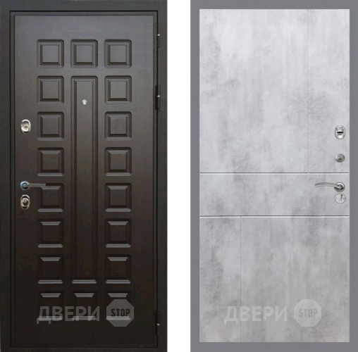 Входная металлическая Дверь Рекс (REX) Премиум 3к FL-290 Бетон светлый в Дмитрове
