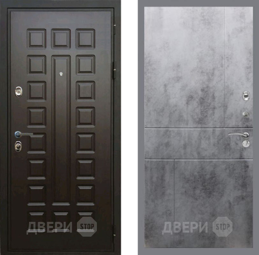 Входная металлическая Дверь Рекс (REX) Премиум 3к FL-290 Бетон темный в Дмитрове