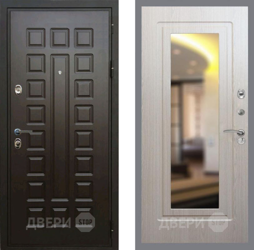 Входная металлическая Дверь Рекс (REX) Премиум 3к FLZ-120 Беленый дуб в Дмитрове