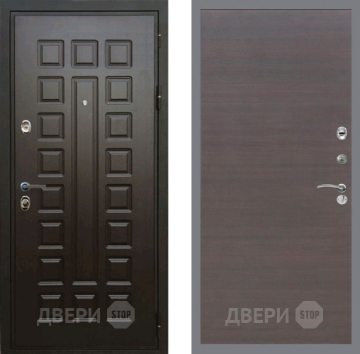 Входная металлическая Дверь Рекс (REX) Премиум 3к GL венге поперечный в Дмитрове