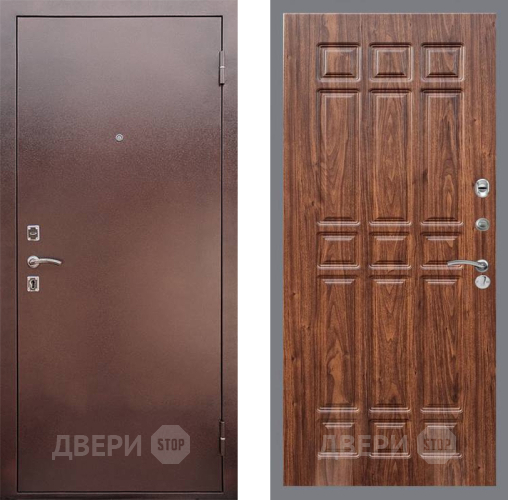 Дверь Рекс (REX) 1 FL-33 орех тисненый в Дмитрове
