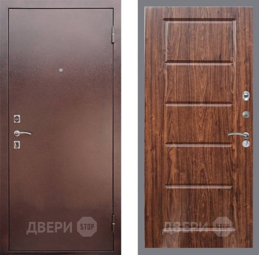 Дверь Рекс (REX) 1 FL-39 орех тисненый в Дмитрове