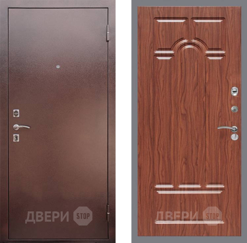 Дверь Рекс (REX) 1 FL-58 орех тисненый в Дмитрове