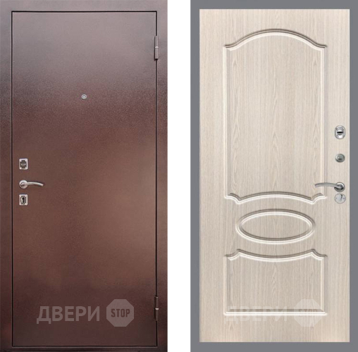 Входная металлическая Дверь Рекс (REX) 1 FL-128 Беленый дуб в Дмитрове
