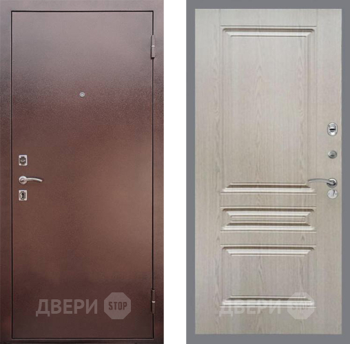 Входная металлическая Дверь Рекс (REX) 1 FL-243 Беленый дуб в Дмитрове