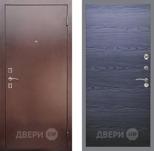 Входная металлическая Дверь Рекс (REX) 1 GL Дуб тангенальный черный в Дмитрове