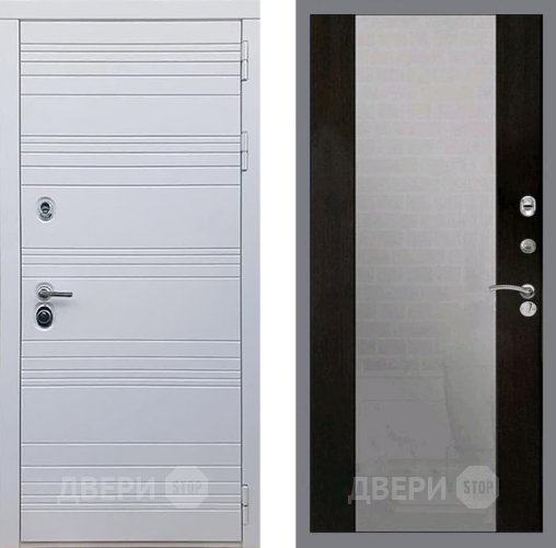 Входная металлическая Дверь Рекс (REX) 14 Силк Сноу СБ-16 Зеркало Венге в Дмитрове