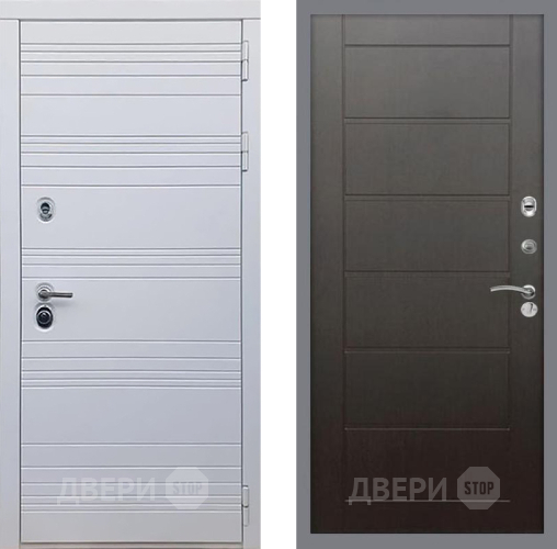 Входная металлическая Дверь Рекс (REX) 14 Силк Сноу Сити Венге в Дмитрове