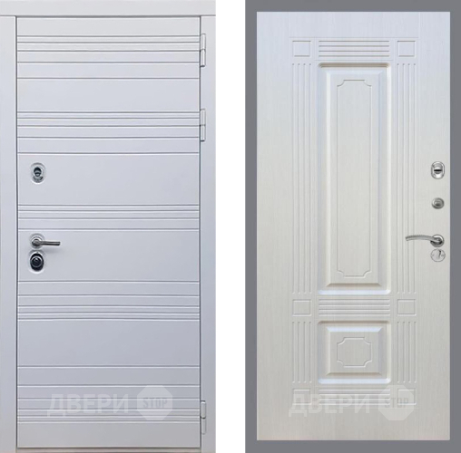 Входная металлическая Дверь Рекс (REX) 14 Силк Сноу FL-2 Лиственница беж в Дмитрове