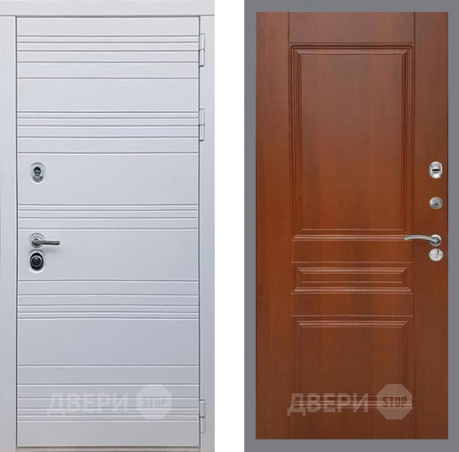 Входная металлическая Дверь Рекс (REX) 14 Силк Сноу FL-243 Итальянский орех в Дмитрове
