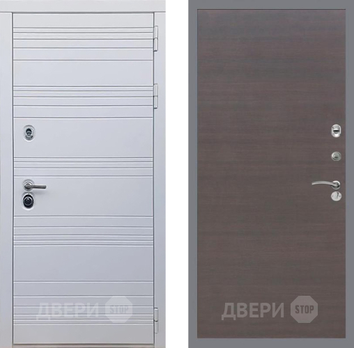 Входная металлическая Дверь Рекс (REX) 14 Силк Сноу GL венге поперечный в Дмитрове