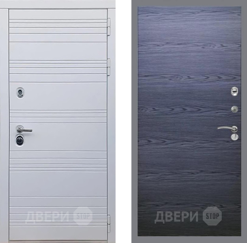 Входная металлическая Дверь Рекс (REX) 14 Силк Сноу GL Дуб тангенальный черный в Дмитрове