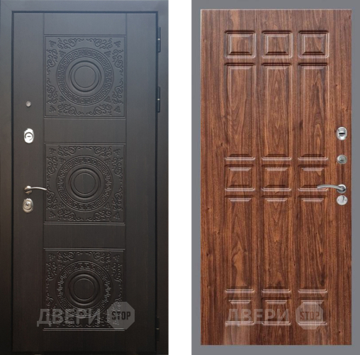 Входная металлическая Дверь Рекс (REX) 10 FL-33 орех тисненый в Дмитрове